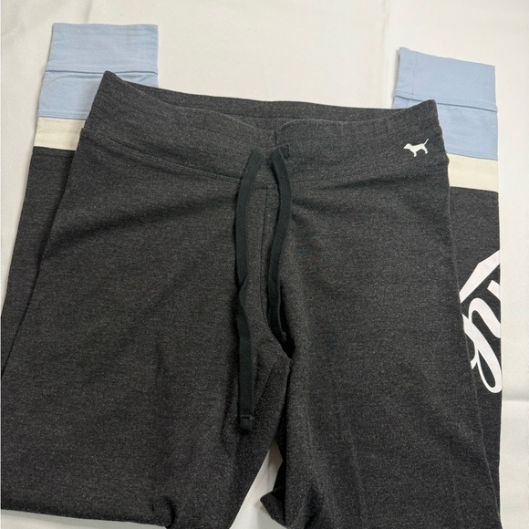 Victoria's Secret Black and Blue Joggers with Color-Block Design - Picture 6 of 8